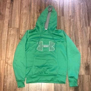 GREEN UNDER ARMOR HOODIE